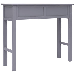 vidaXL Console Table Grey 90x30x77 cm Wood