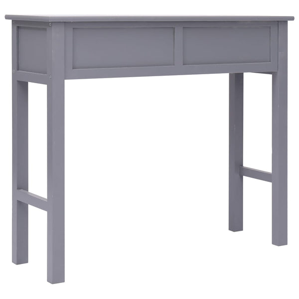 vidaXL Console Table Grey 90x30x77 cm Wood