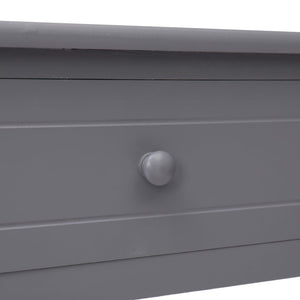 vidaXL Console Table Grey 90x30x77 cm Wood