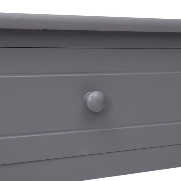vidaXL Console Table Grey 90x30x77 cm Wood