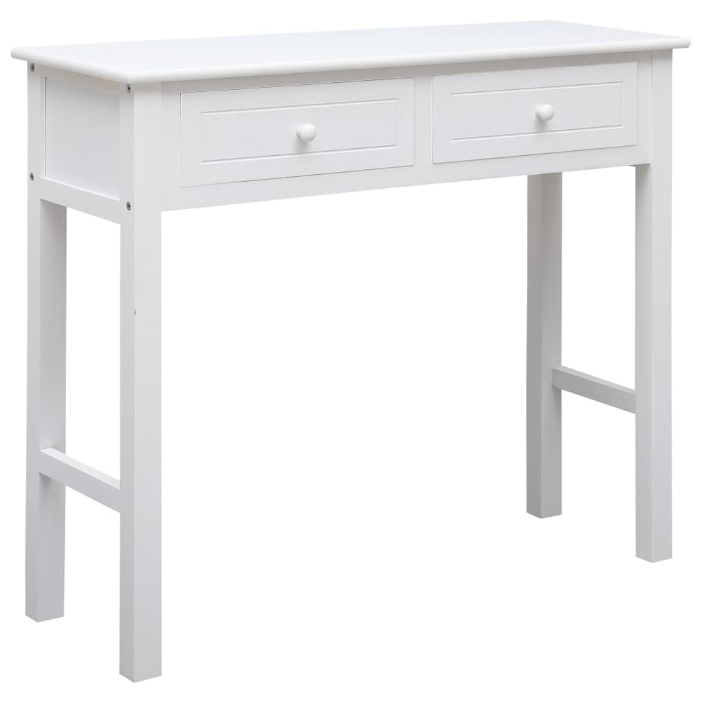 vidaXL Console Table White 90x30x77 cm Wood