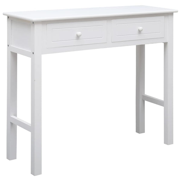 vidaXL Console Table White 90x30x77 cm Wood