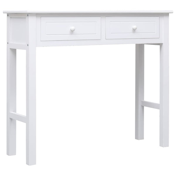 vidaXL Console Table White 90x30x77 cm Wood
