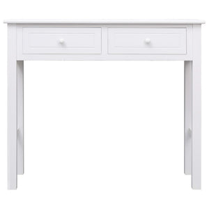 vidaXL Console Table White 90x30x77 cm Wood