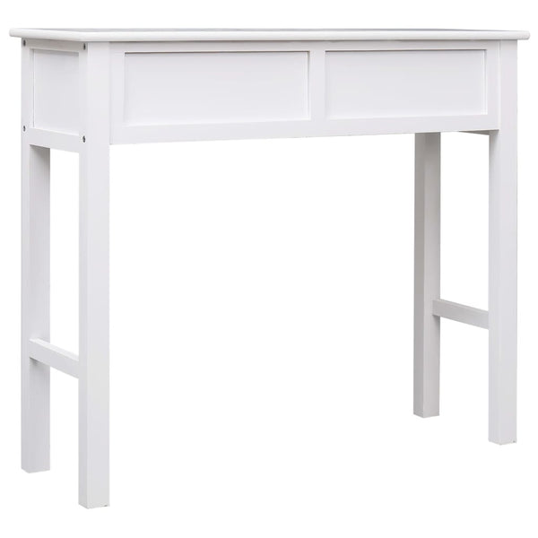 vidaXL Console Table White 90x30x77 cm Wood