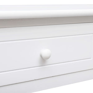 vidaXL Console Table White 90x30x77 cm Wood