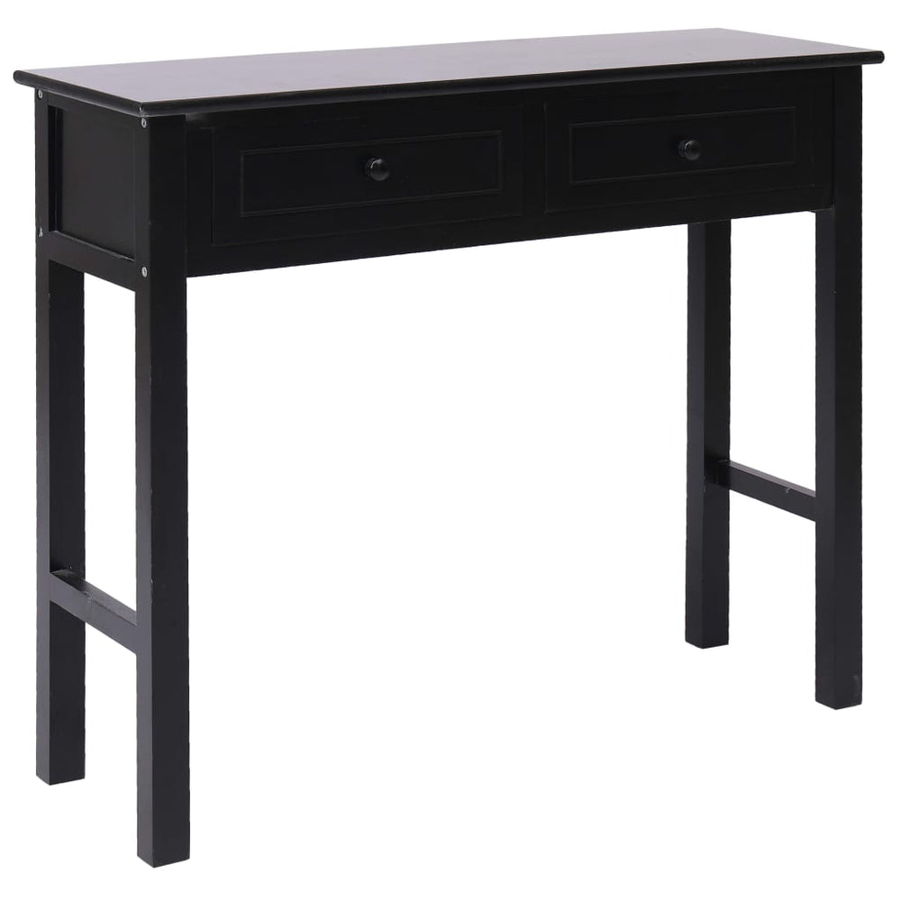 vidaXL Console Table Black 90 x 30 x 77 cm Wood