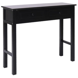 vidaXL Console Table Black 90 x 30 x 77 cm Wood