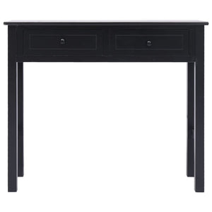 vidaXL Console Table Black 90 x 30 x 77 cm Wood