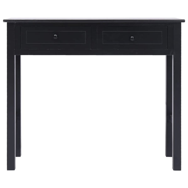 vidaXL Console Table Black 90 x 30 x 77 cm Wood