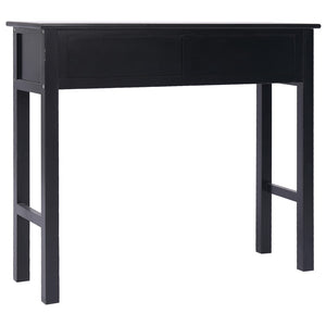 vidaXL Console Table Black 90 x 30 x 77 cm Wood