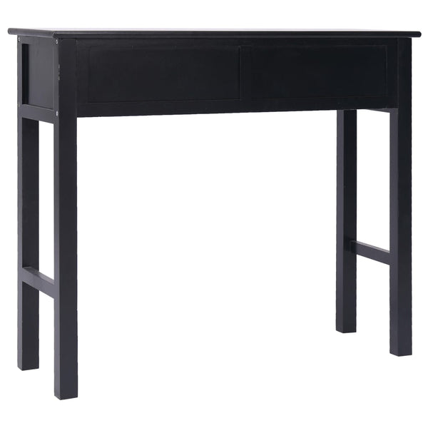 vidaXL Console Table Black 90 x 30 x 77 cm Wood