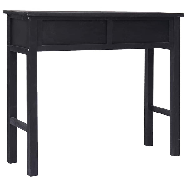 vidaXL Console Table Black 90 x 30 x 77 cm Wood