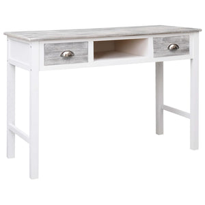 vidaXL Desk Grey 110x45x76 cm Wood