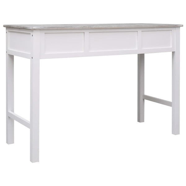 vidaXL Desk Grey 110x45x76 cm Wood