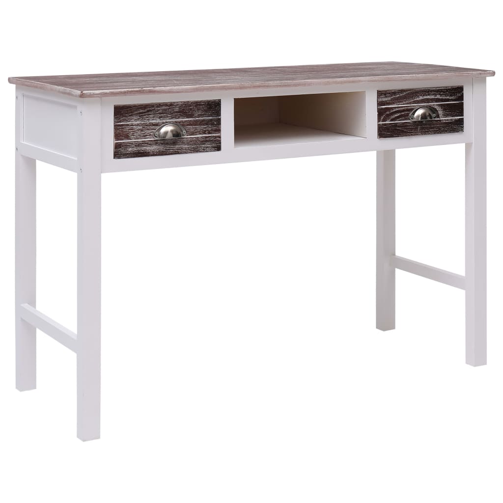 vidaXL Desk Brown 110 x 45 x 76 cm Wood