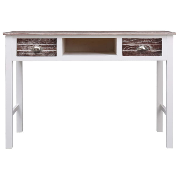 vidaXL Desk Brown 110 x 45 x 76 cm Wood