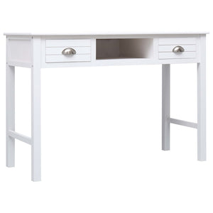 vidaXL Desk White 110x45x76 cm Wood