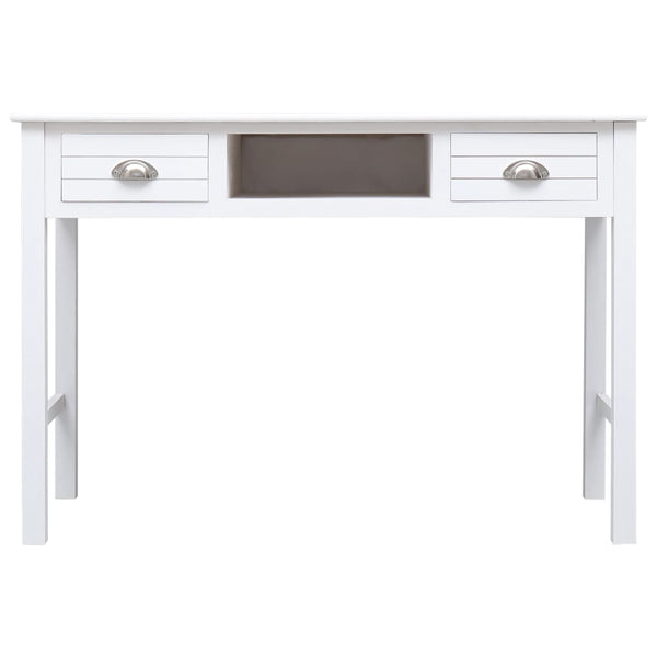 vidaXL Desk White 110x45x76 cm Wood