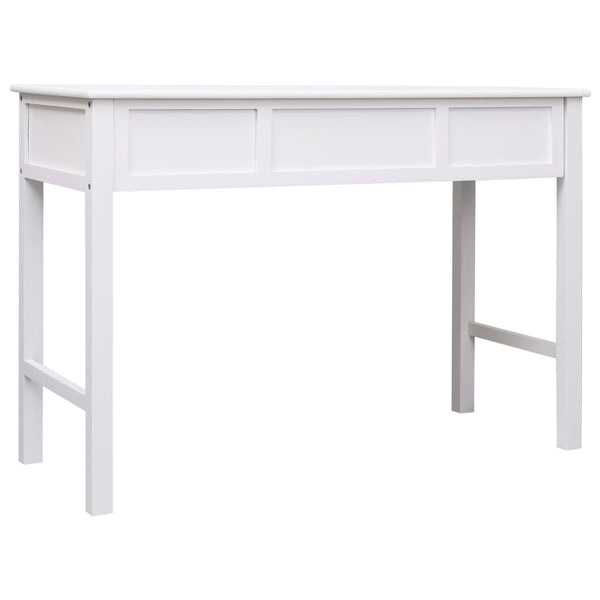 vidaXL Desk White 110x45x76 cm Wood