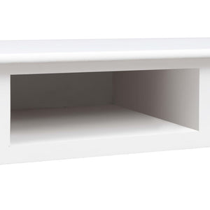 vidaXL Desk White 110x45x76 cm Wood