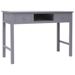 vidaXL Desk Grey 110x45x76 cm Wood