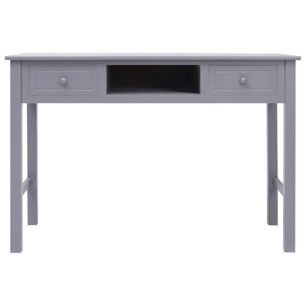 vidaXL Desk Grey 110x45x76 cm Wood