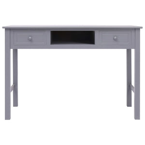 vidaXL Desk Grey 110x45x76 cm Wood