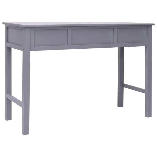 vidaXL Desk Grey 110x45x76 cm Wood