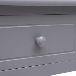 vidaXL Desk Grey 110x45x76 cm Wood