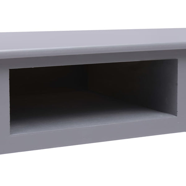 vidaXL Desk Grey 110x45x76 cm Wood