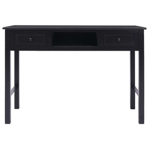 vidaXL Desk Black 110x45x76 cm Wood