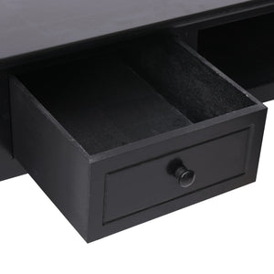 vidaXL Desk Black 110x45x76 cm Wood