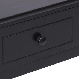 vidaXL Desk Black 110x45x76 cm Wood