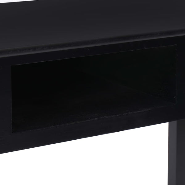 vidaXL Desk Black 110x45x76 cm Wood