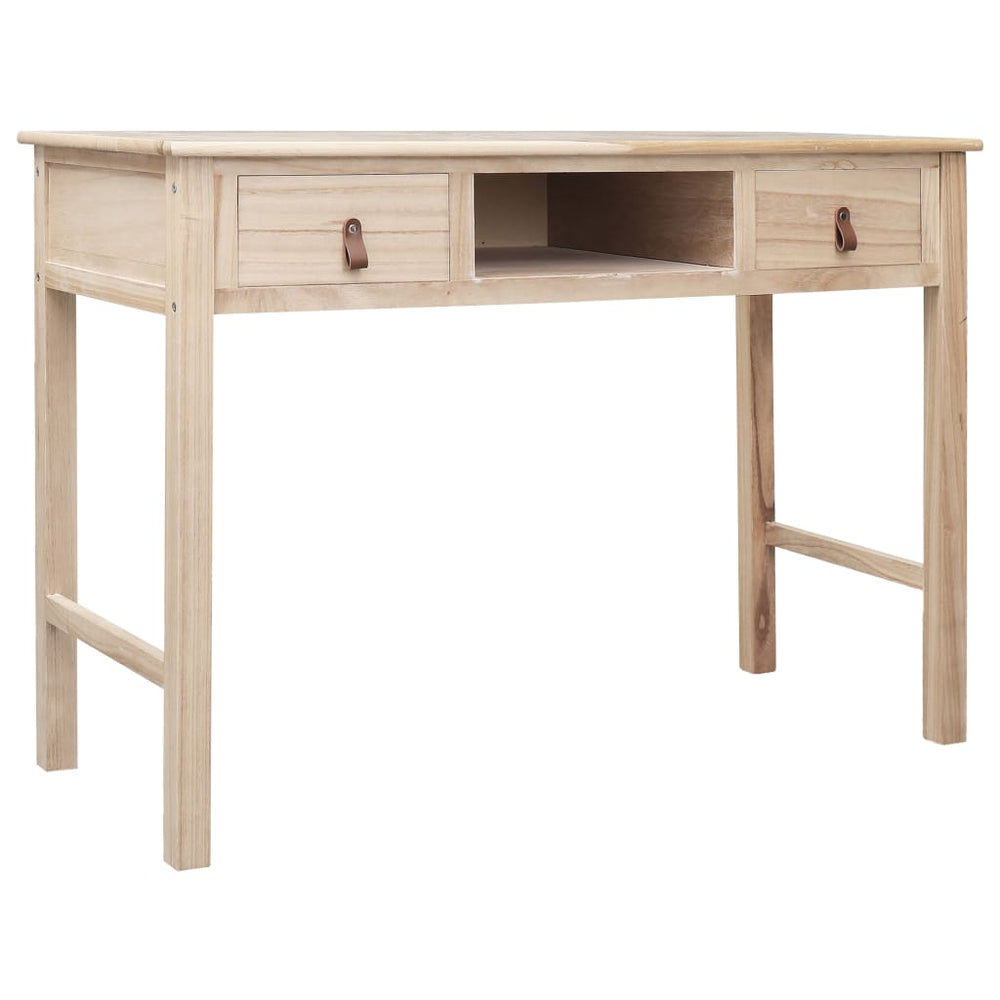 vidaXL Desk Natural 110 x 45 x 76 cm Wood