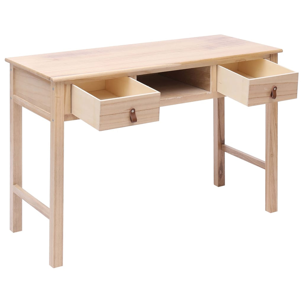 vidaXL Desk Natural 110 x 45 x 76 cm Wood