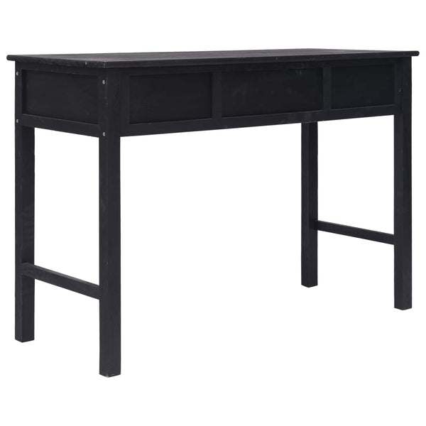 vidaXL Console Table Black 110 x 45 x 76 cm Wood