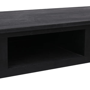 vidaXL Console Table Black 110 x 45 x 76 cm Wood