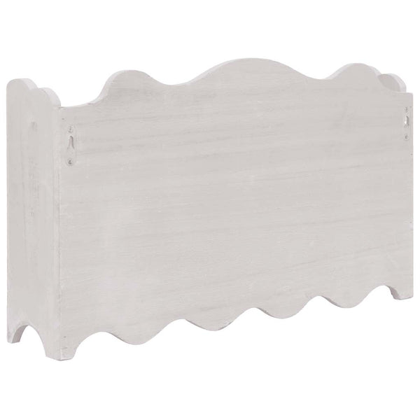 vidaXL Wall Coat Rack White 50 x 10 x 30 cm Wood