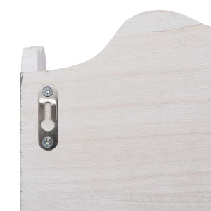vidaXL Wall Coat Rack White 50 x 10 x 30 cm Wood
