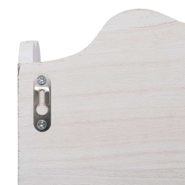vidaXL Wall Coat Rack White 50 x 10 x 30 cm Wood