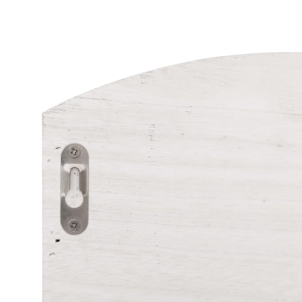 vidaXL Wall-Mounted Coat Rack White 50 x 10 x 34 cm Wood