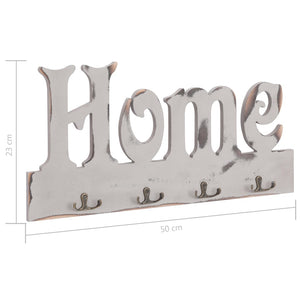 vidaXL Wall Coat Rack HOME 50 x 23 cm