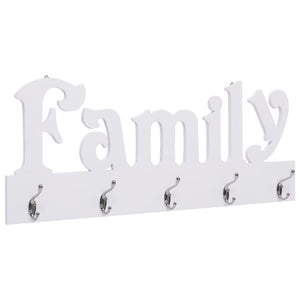 vidaXL Wall Coat Rack FAMILY 74 x 29.5 cm