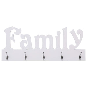 vidaXL Wall Coat Rack FAMILY 74 x 29.5 cm