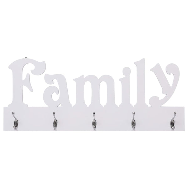 vidaXL Wall Coat Rack FAMILY 74 x 29.5 cm
