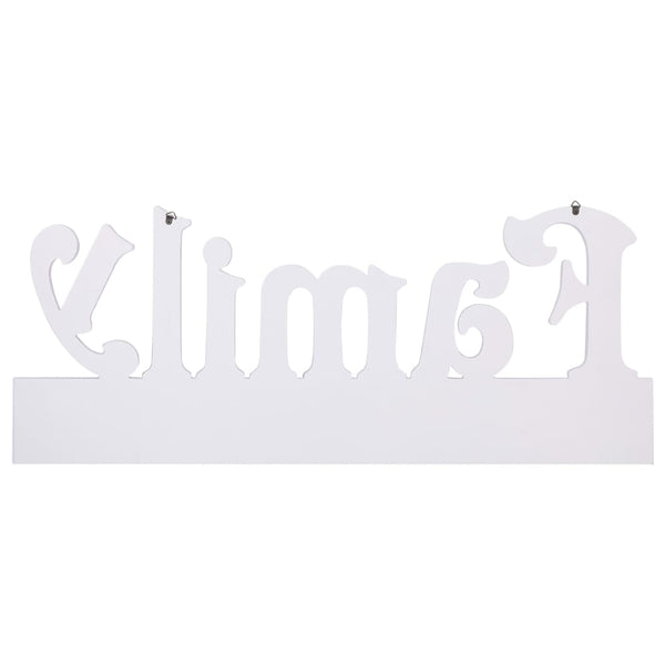 vidaXL Wall Coat Rack FAMILY 74 x 29.5 cm