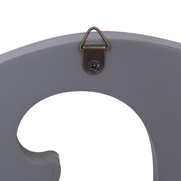 vidaXL Wall Coat Rack FAMILY Grey 74 x 29.5 cm