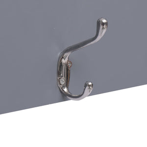 vidaXL Wall Coat Rack WELCOME Grey 74 x 29.5 cm